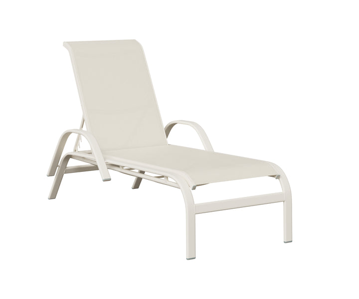 Murphy Sling Chaise Lounge With Arms
