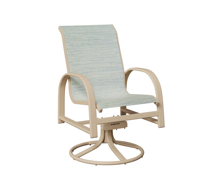 Murphy Sling Swivel Rocker Dining Chair