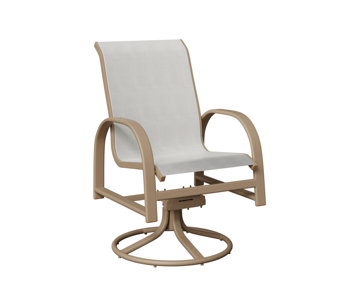 Murphy Sling Swivel Rocker Dining Chair