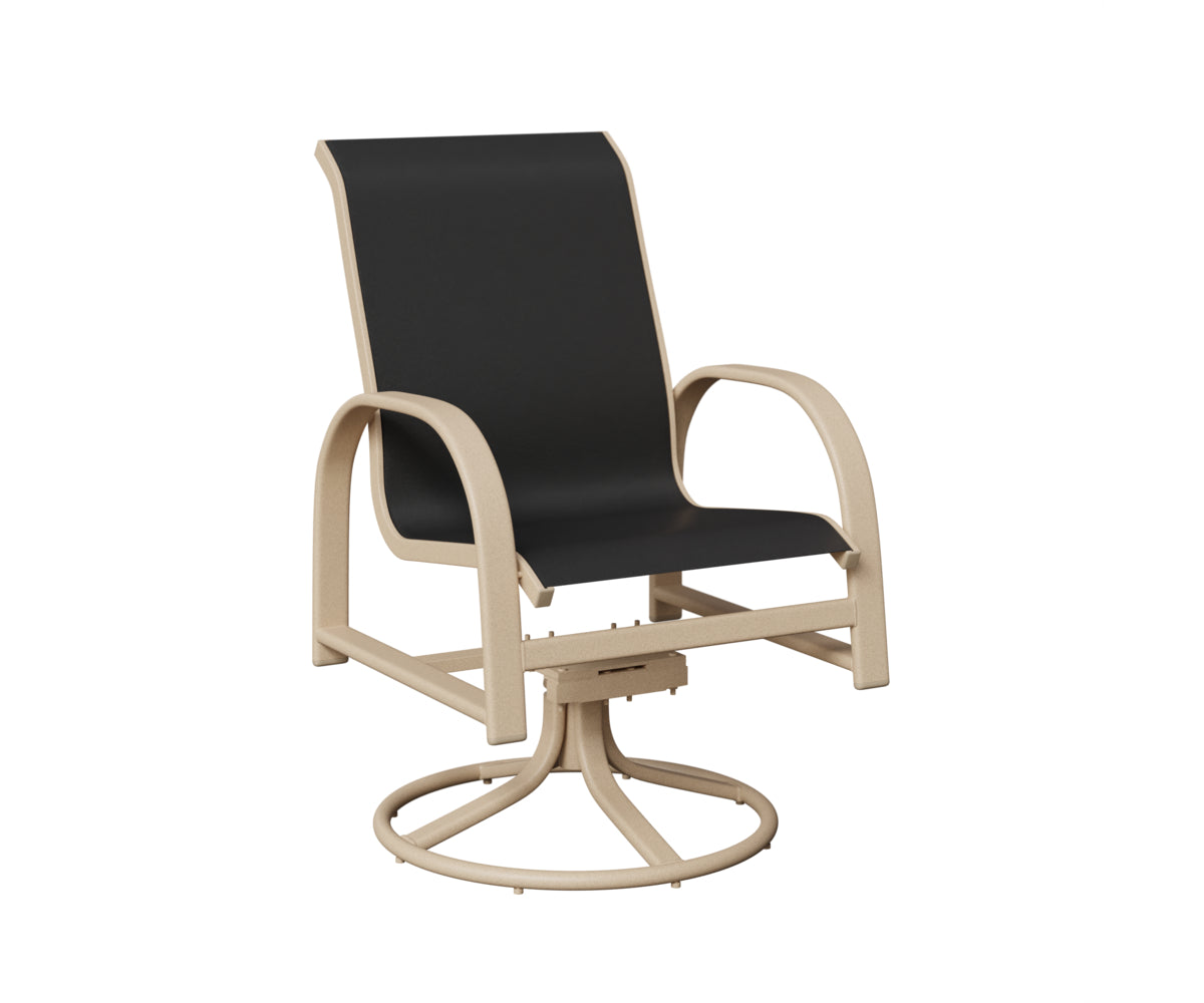 Murphy Sling Swivel Rocker Dining Chair