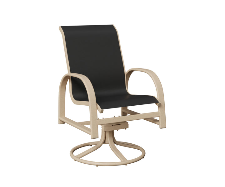 Murphy Sling Swivel Rocker Dining Chair