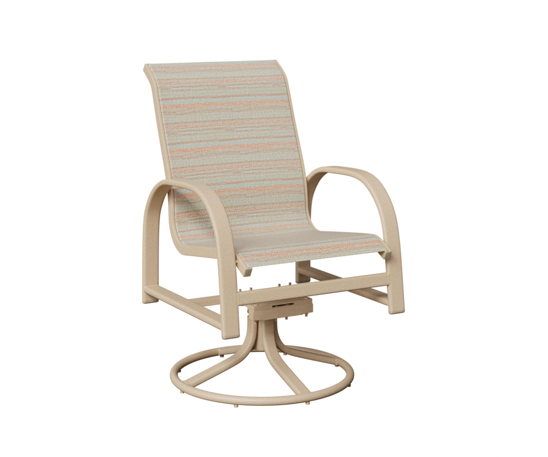 Murphy Sling Swivel Rocker Dining Chair