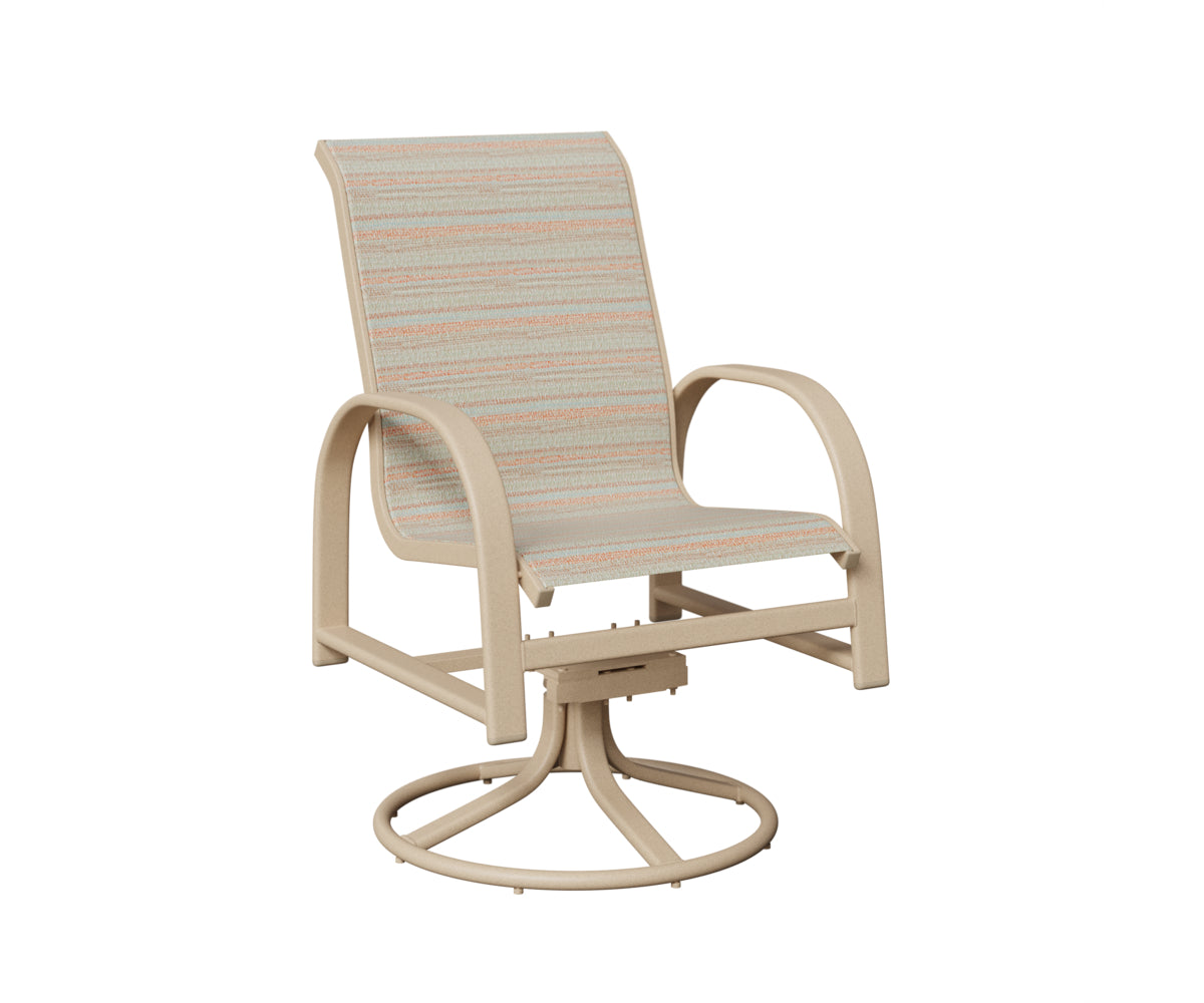 Murphy Sling Swivel Rocker Dining Chair