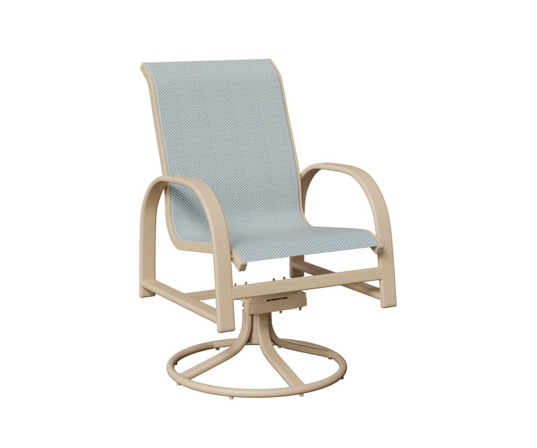 Murphy Sling Swivel Rocker Dining Chair