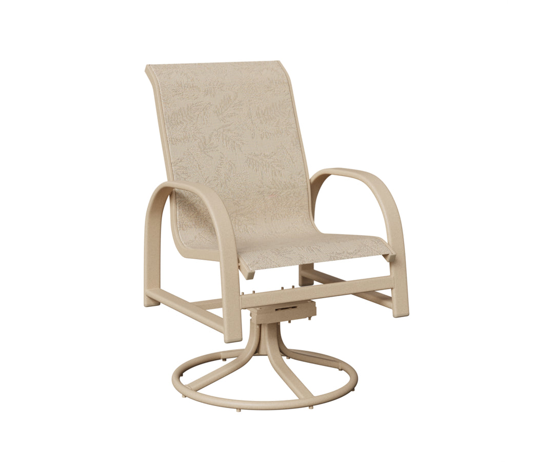 Murphy Sling Swivel Rocker Dining Chair