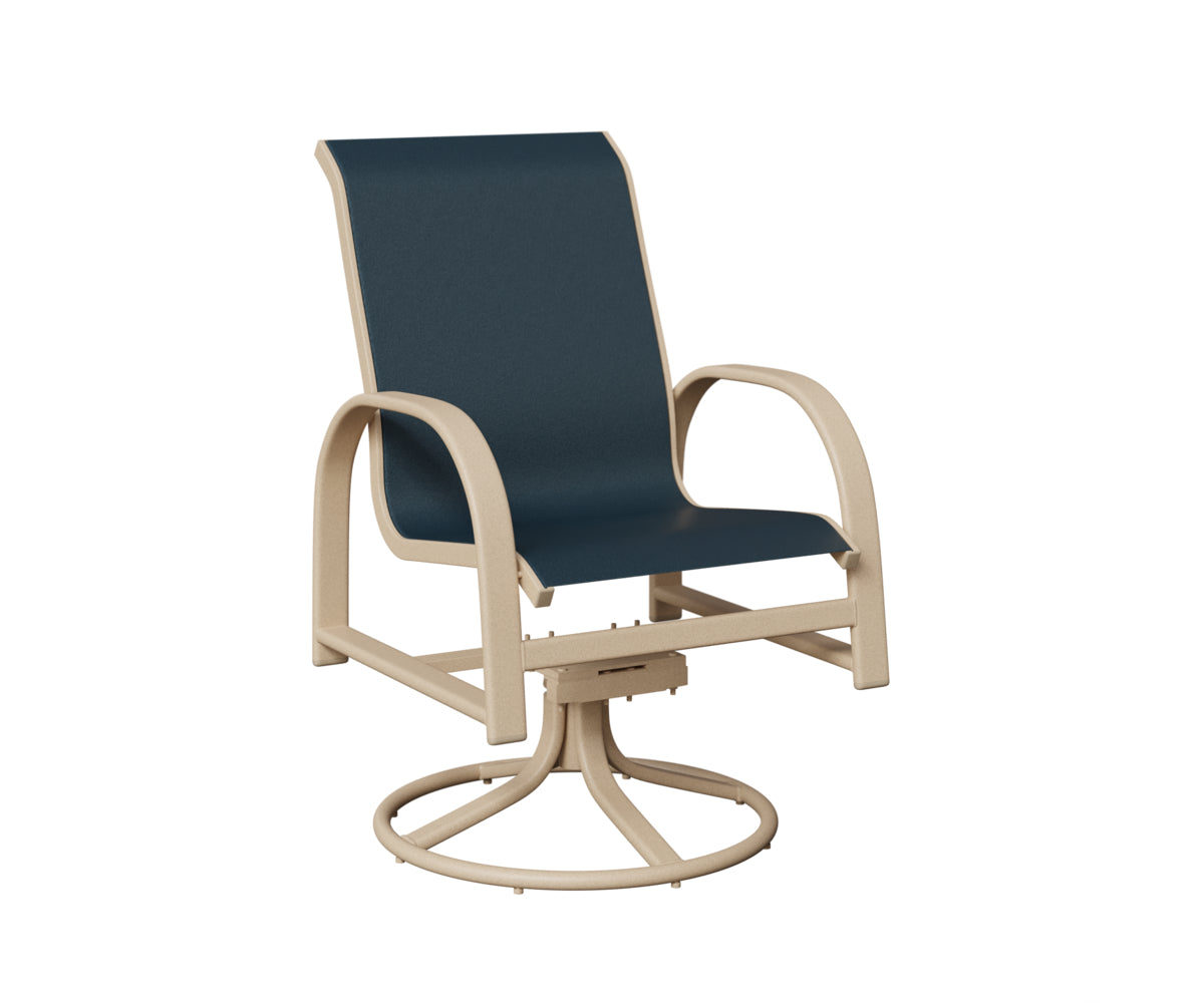 Murphy Sling Swivel Rocker Dining Chair