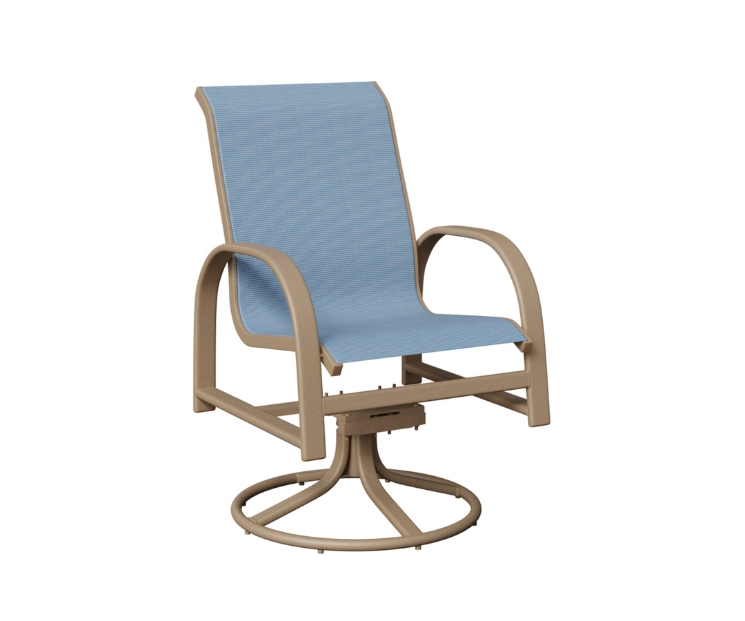 Murphy Sling Swivel Rocker Dining Chair