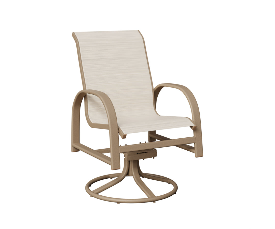 Murphy Sling Swivel Rocker Dining Chair