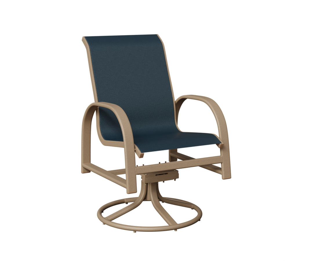 Murphy Sling Swivel Rocker Dining Chair