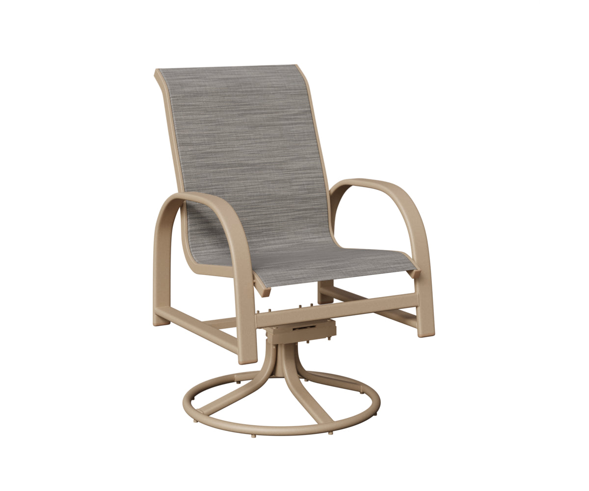 Murphy Sling Swivel Rocker Dining Chair