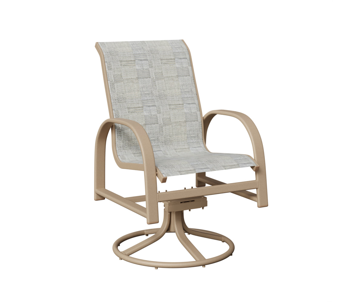 Murphy Sling Swivel Rocker Dining Chair