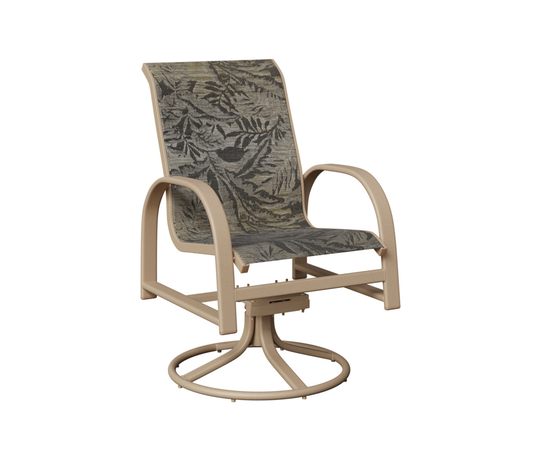 Murphy Sling Swivel Rocker Dining Chair