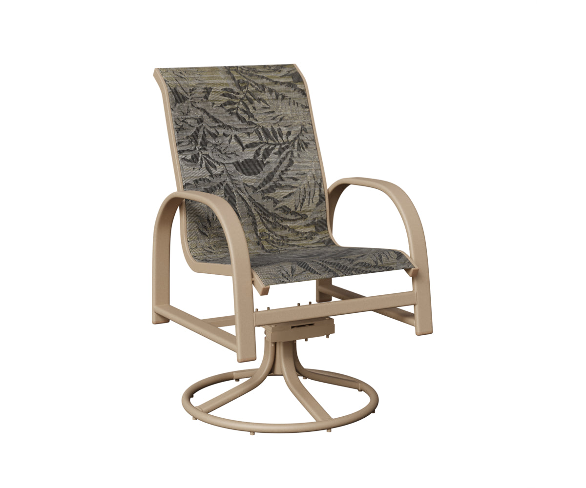 Murphy Sling Swivel Rocker Dining Chair