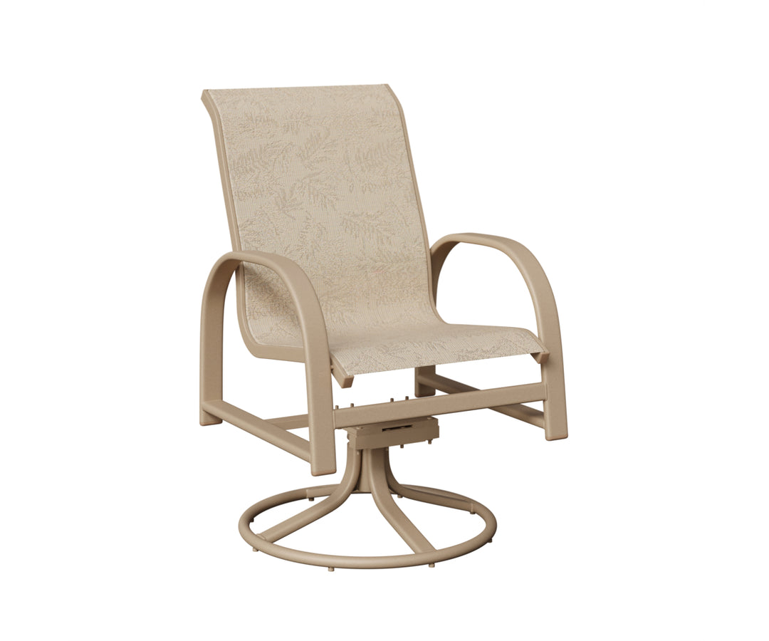 Murphy Sling Swivel Rocker Dining Chair
