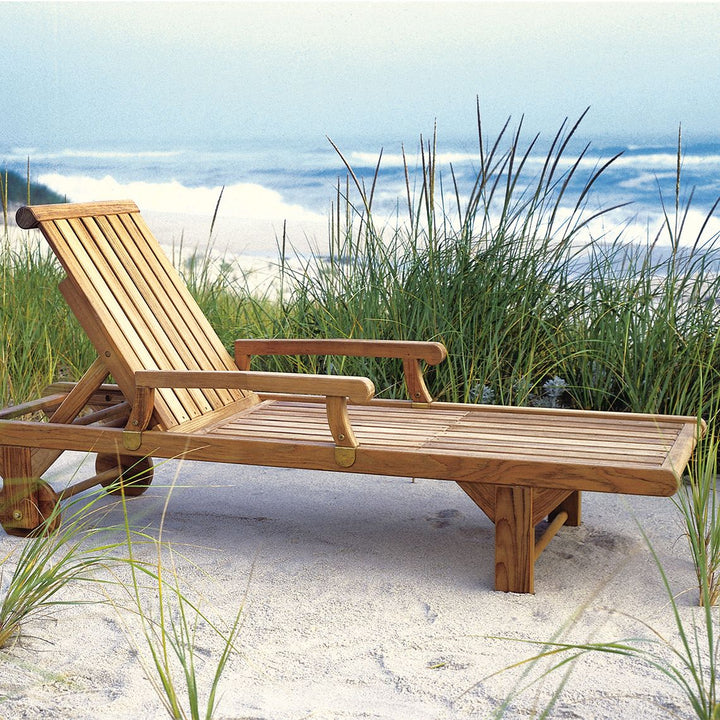 Nantucket Adj. Chaise Lounge W/Wheels