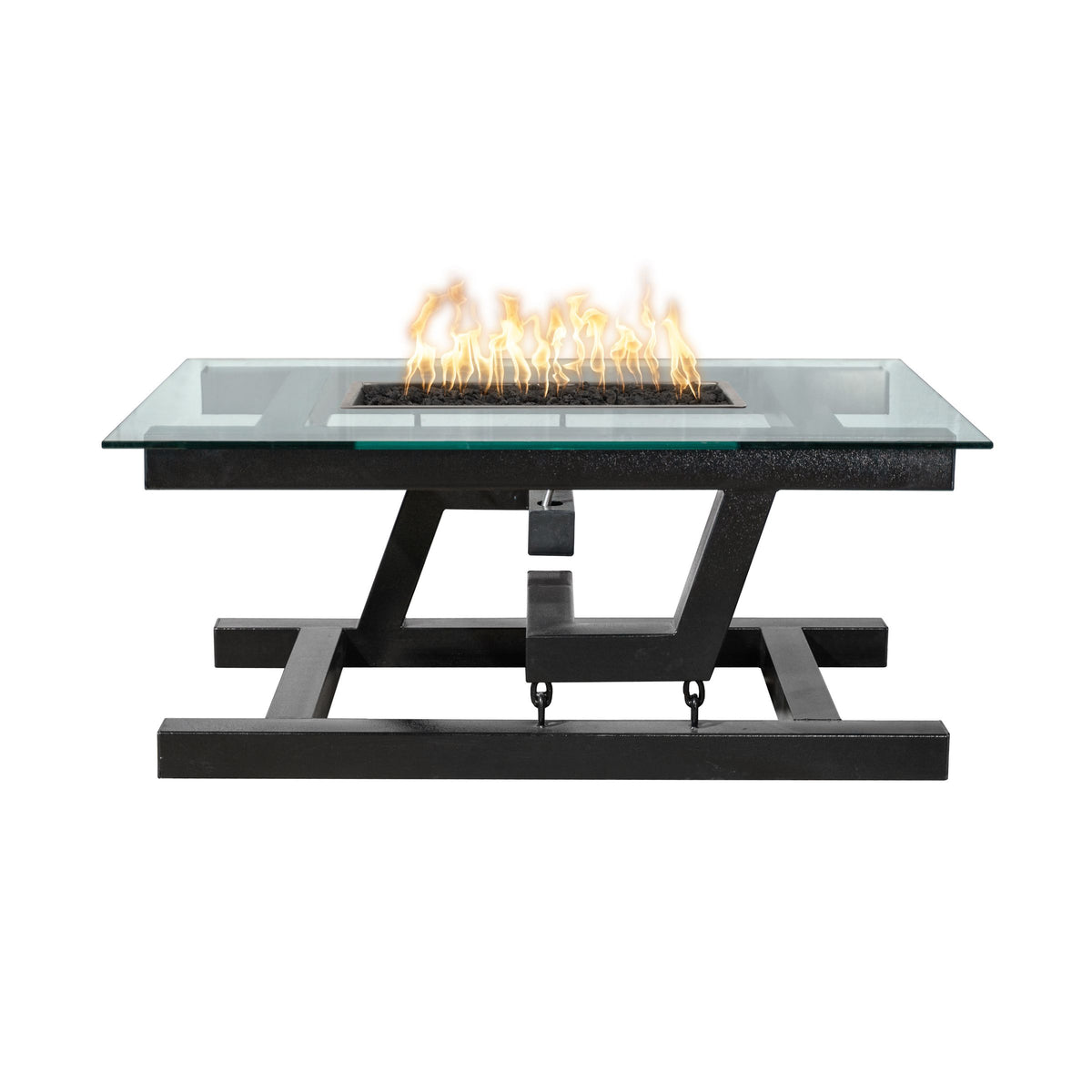 The Outdoor Plus Newton Fire Tables - Powder Coated Metal configuration