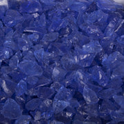 The Outdoor Plus Standard 0.5-0.75" Blue Fire Glass, 25-Pounds