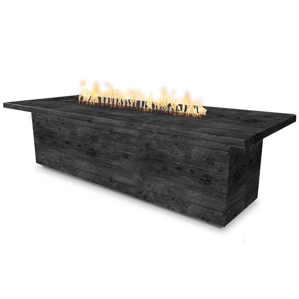The Outdoor Plus Laguna Wood Grain Fire Pit - - ebony