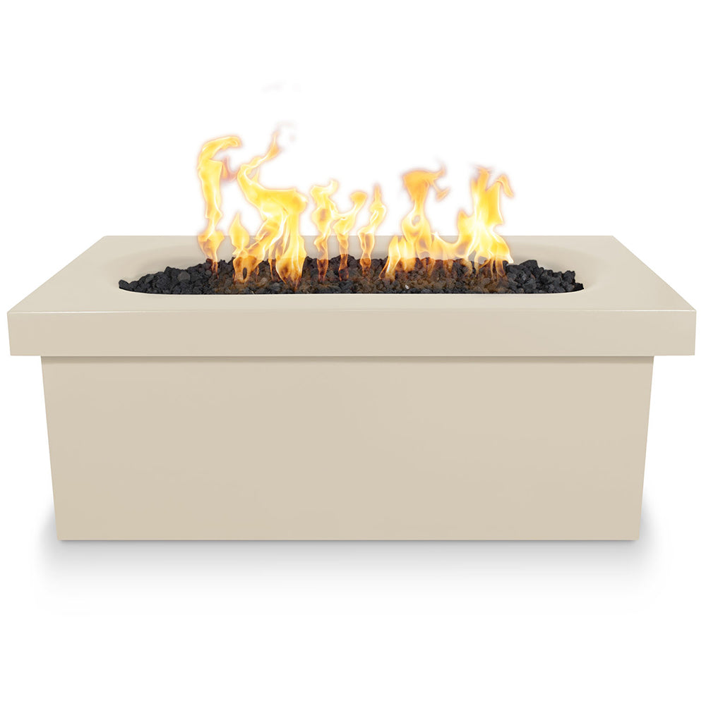 The Outdoor Plus Ramona Concrete Fire Table - Rectangular - vanilla