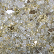 The Outdoor Plus 1/4" Gold Reflective Fire Glass, 25-Pounds