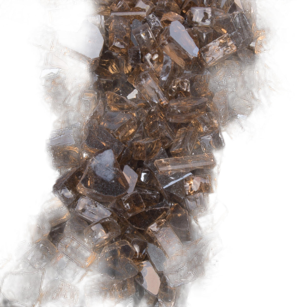 The Outdoor Plus 1/4" Copper Reflective Fire Glass, 25-Pounds
