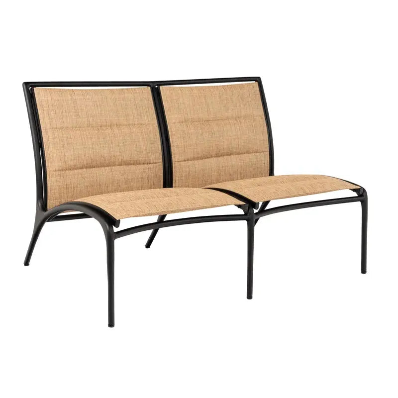 Orion Padded Sling Armless Loveseat
