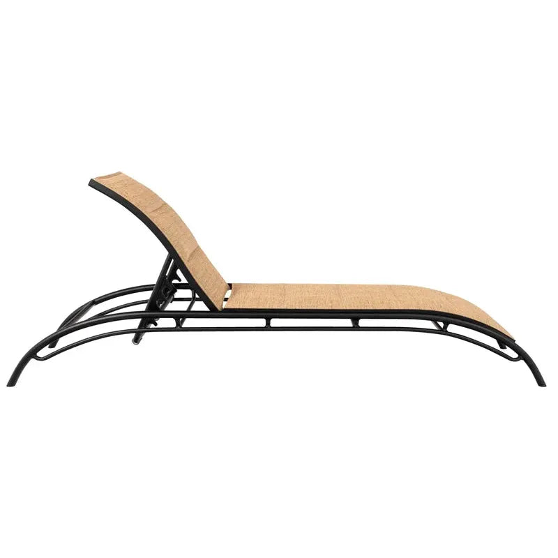 Orion Padded Sling Chaise Lounge