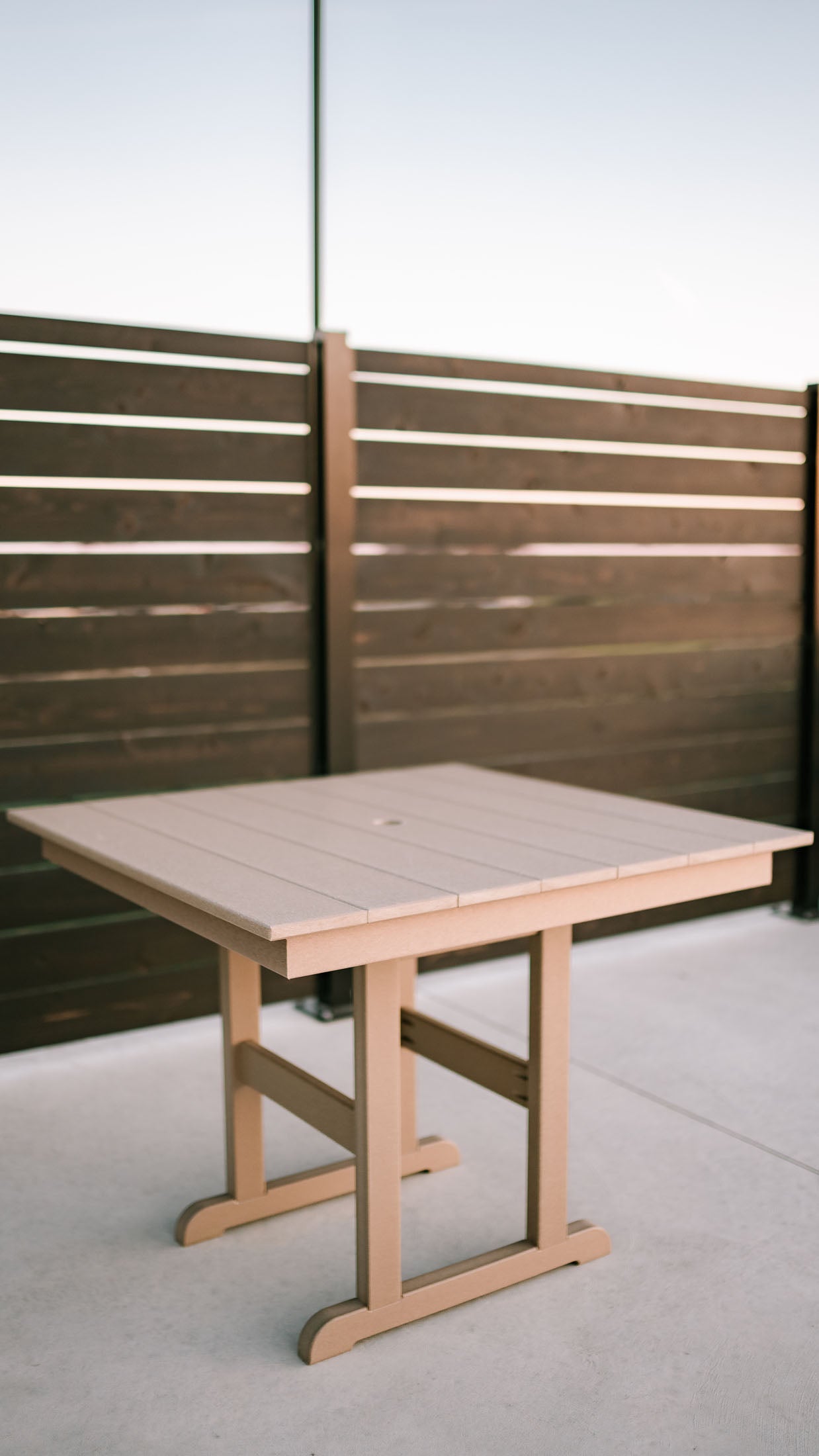 38" Square Table - Dining Height