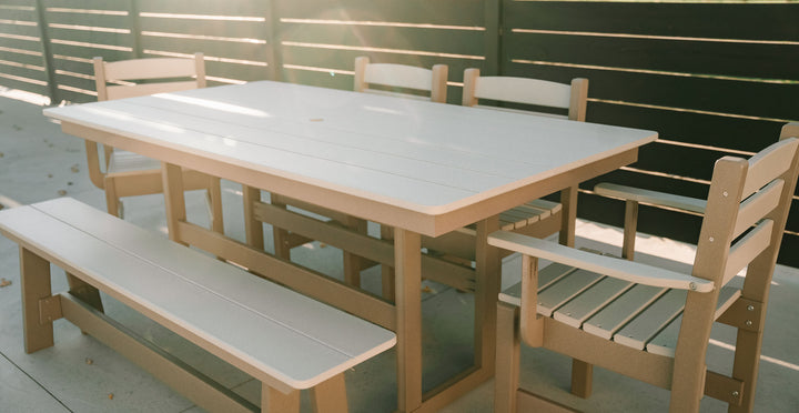 38" X 64" Table - Counter Height-Lifestyle Image