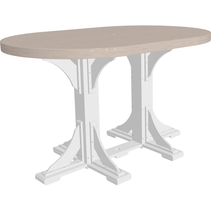 48" x 72" Oval Table - Bar Height
