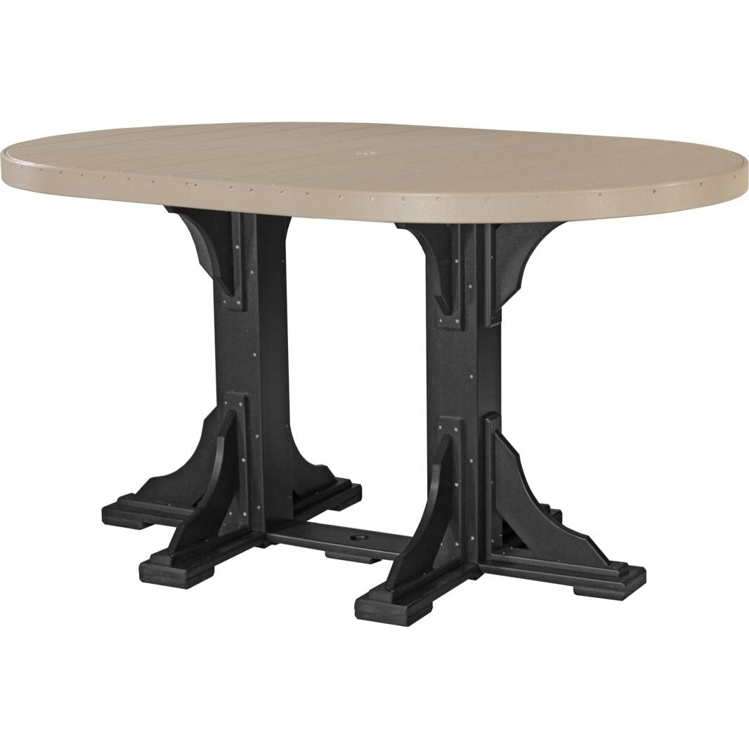 48" x 72" Oval Table - Bar Height