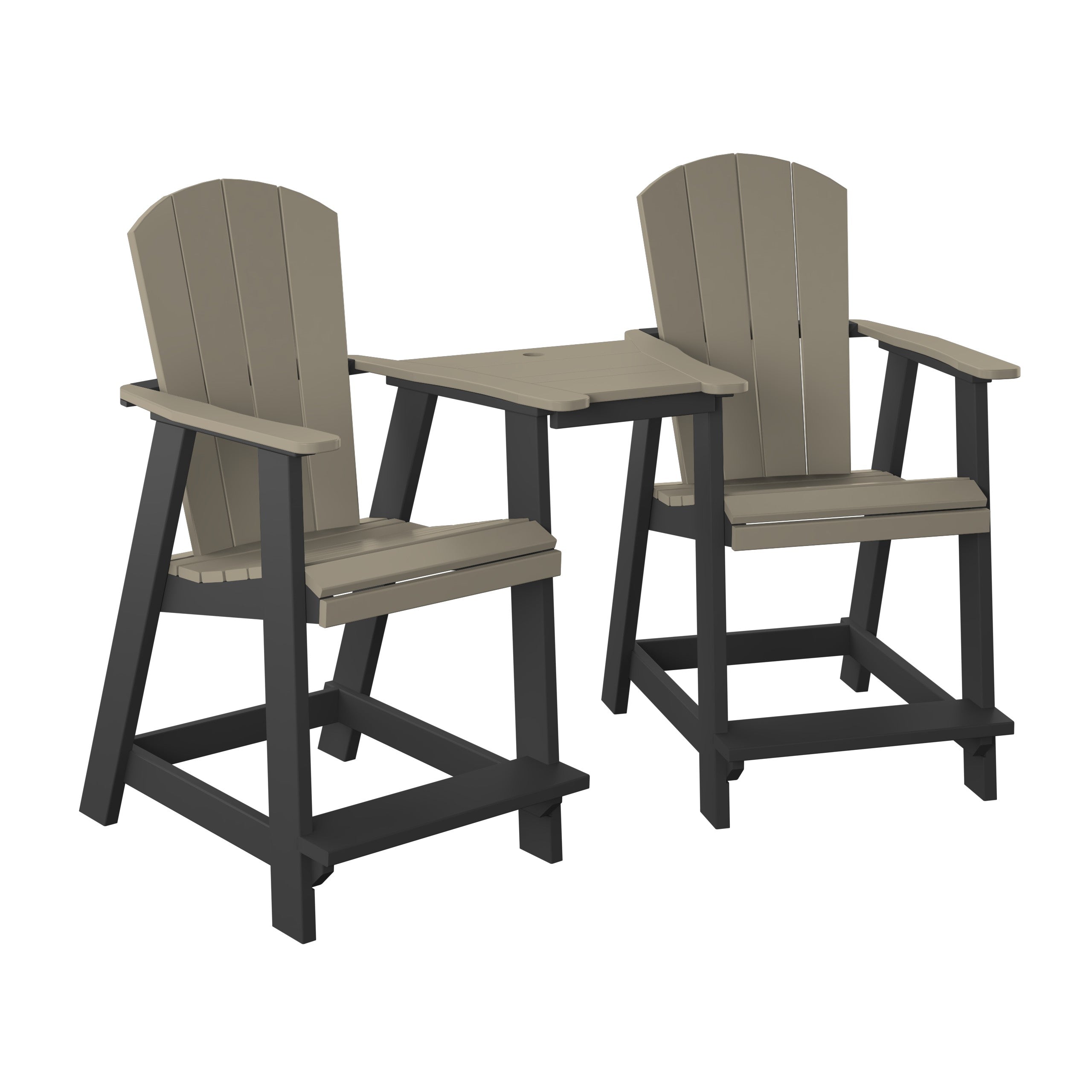 Adirondack Balcony Tete-A-Tete Set