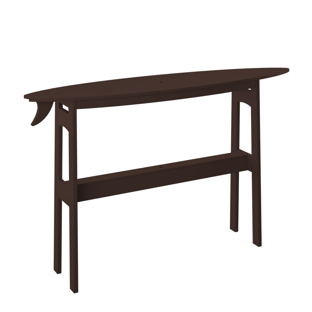 72" Surfboard Table - Dining Height