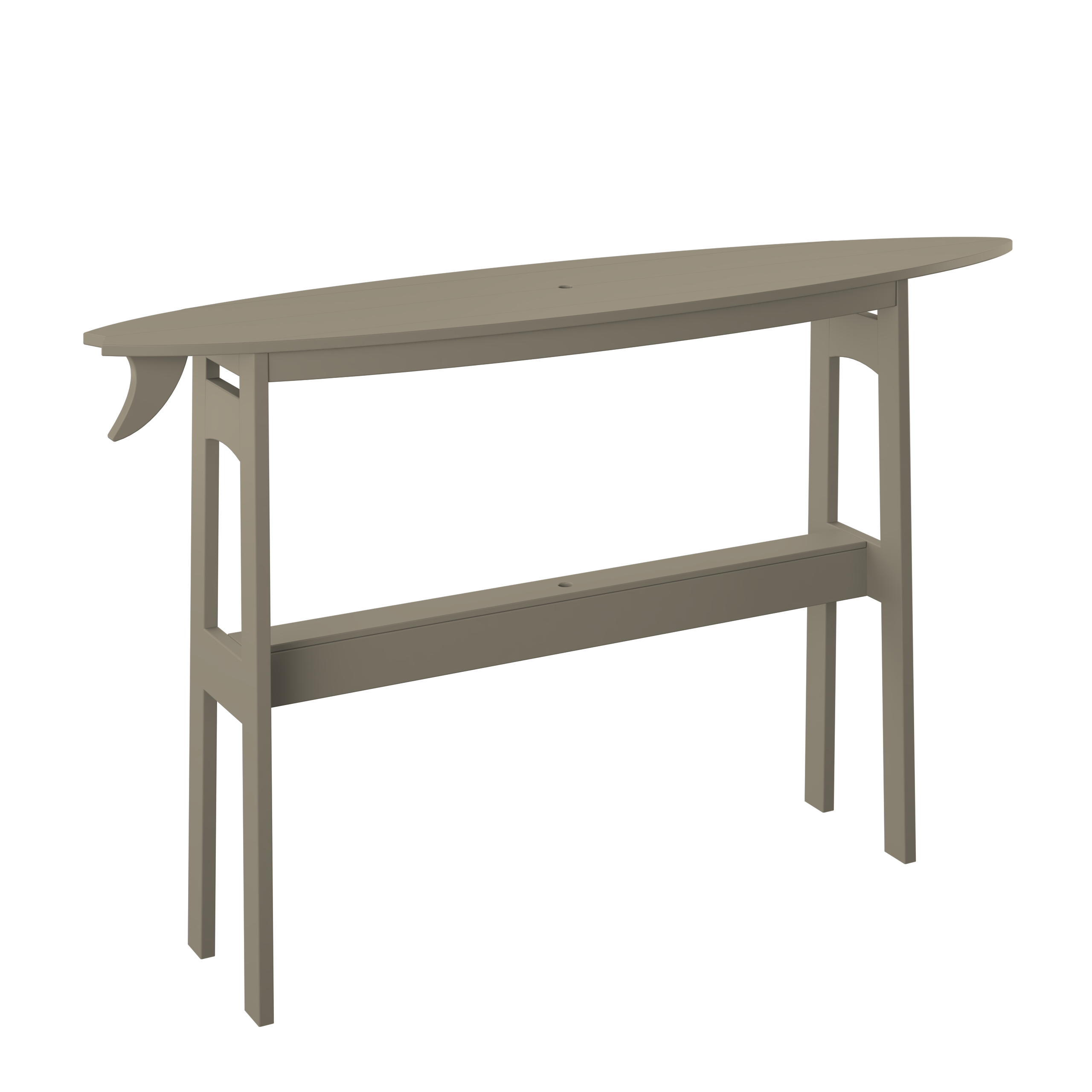 72" Surfboard Table - Dining Height