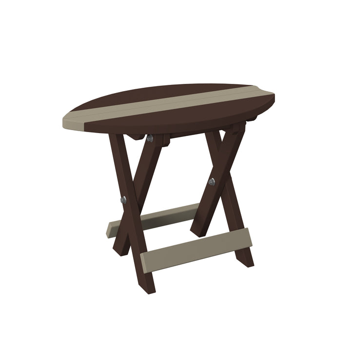 Surfboard Folding End Table
