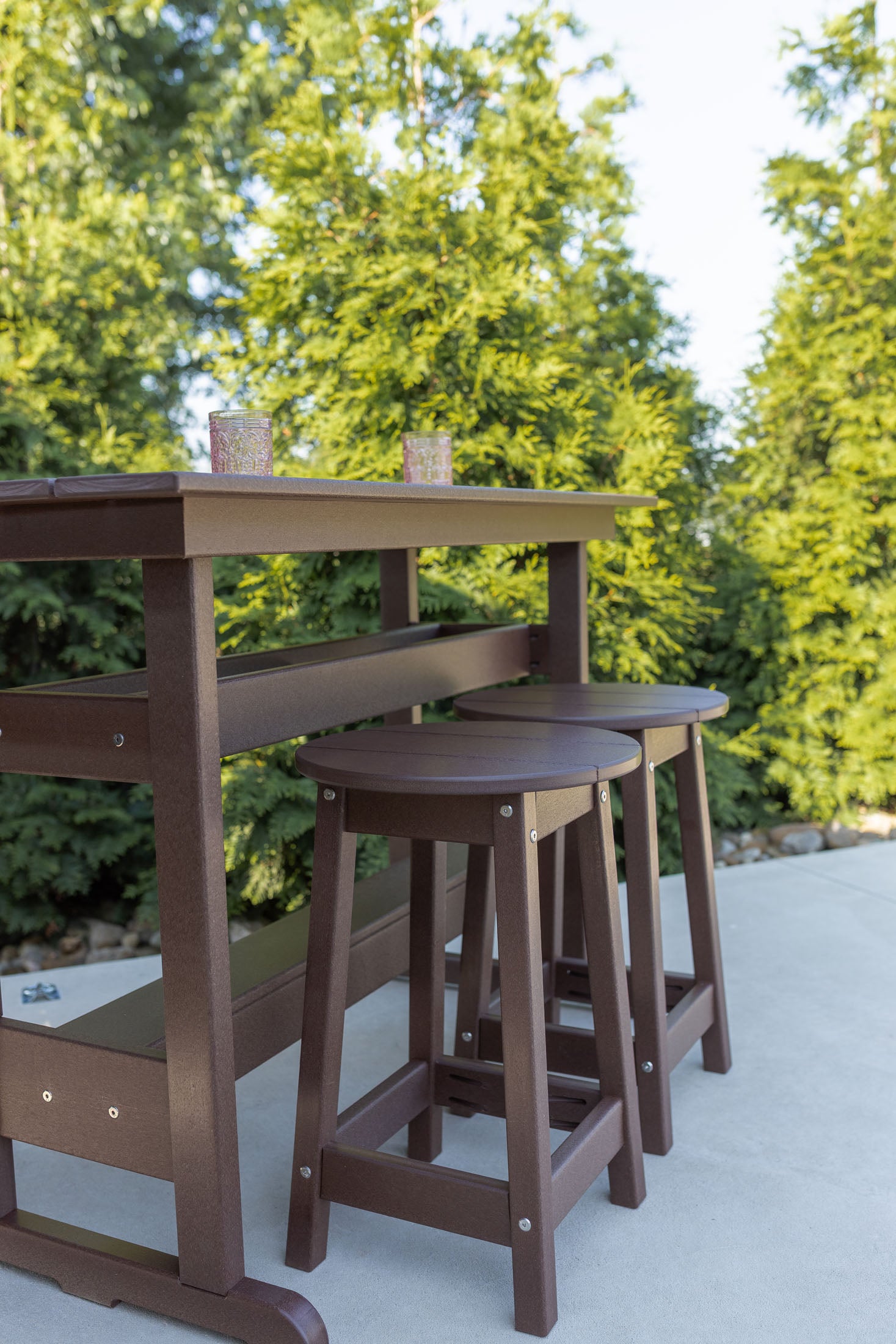 Round Bar Stool - Bar Height