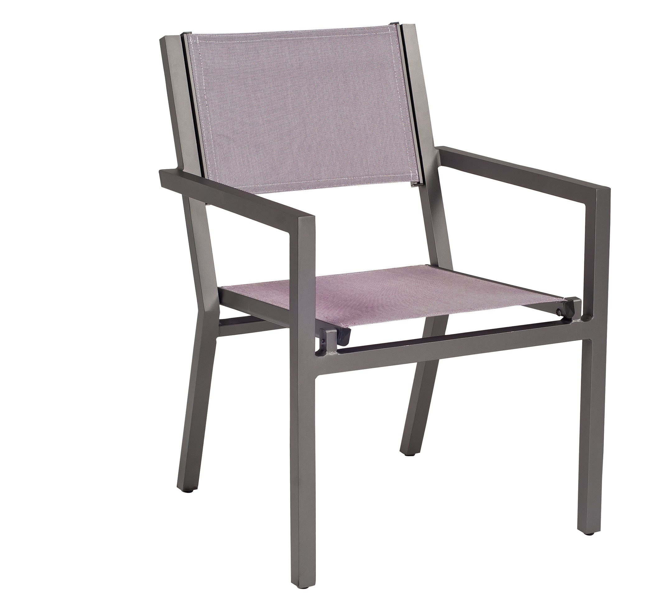 Palm Coast Sling Stacking Dining Arm Chair