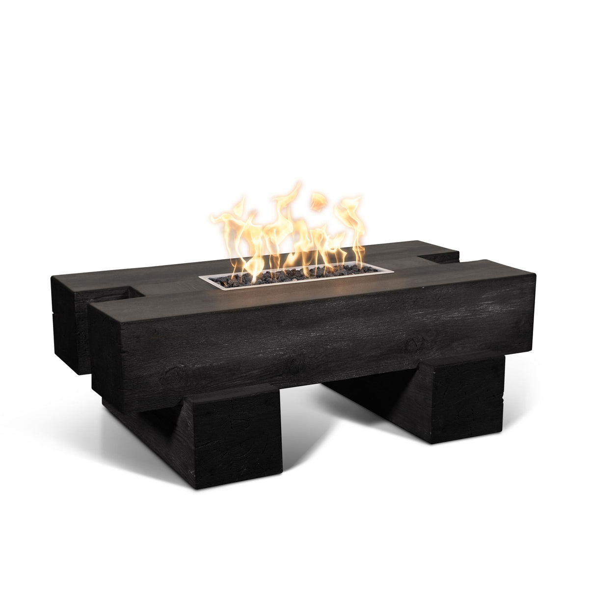 The Outdoor Plus Palo Fire Pits - Wood Grain GFRC configuration