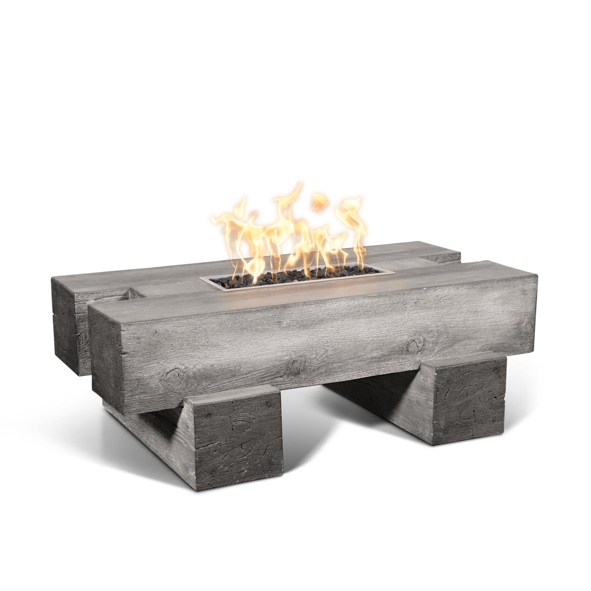 Palo 48" Fire Pit Wood Grain Concrete