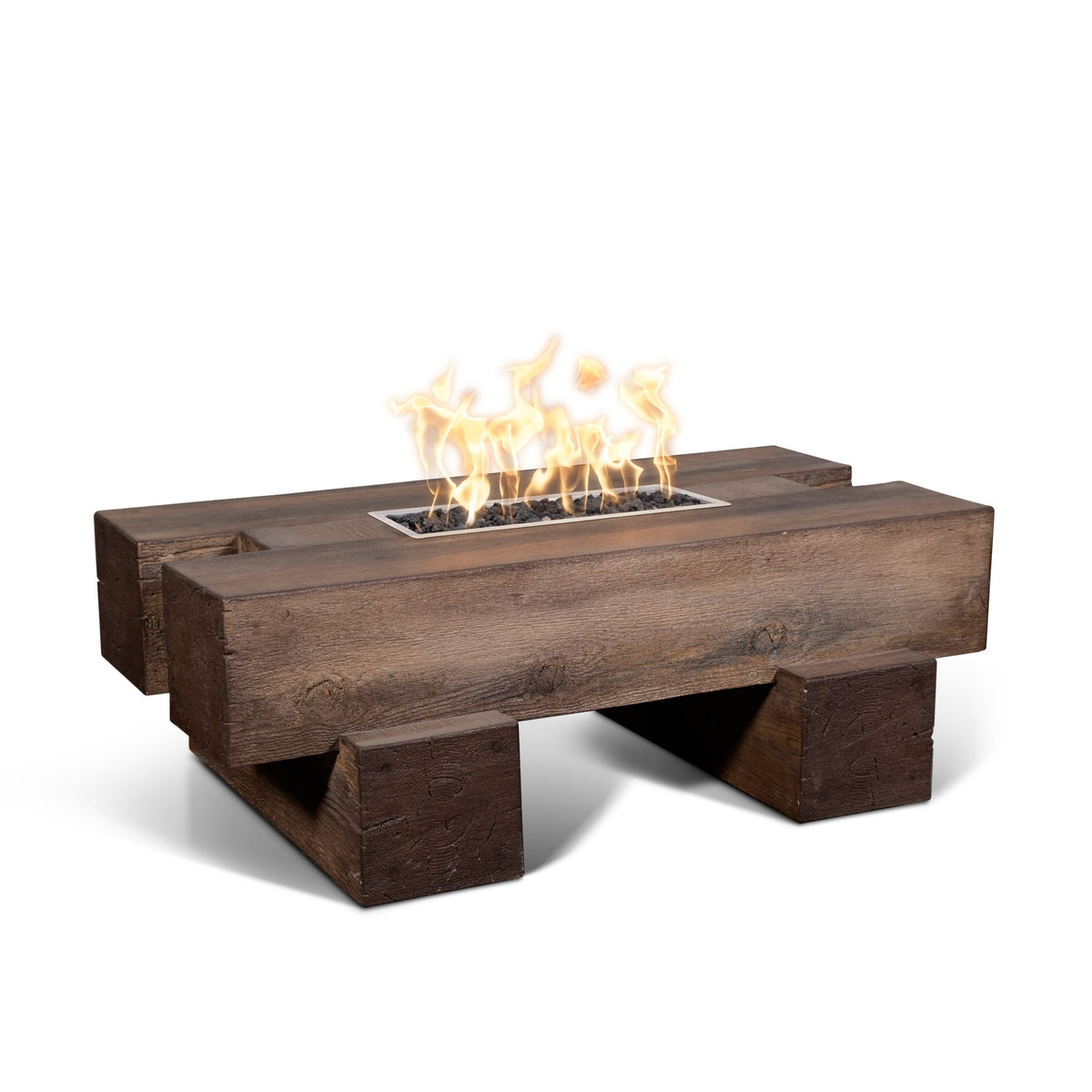 Palo 48" Fire Pit Wood Grain Concrete