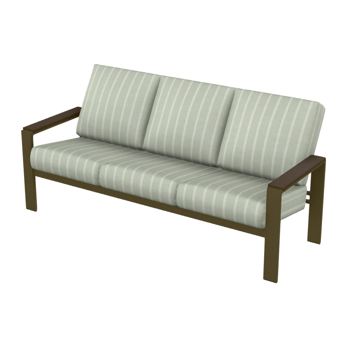 Telescope Larssen Cushion Sofa w/ Arm Accents — Beachwood PC / Kona Accents