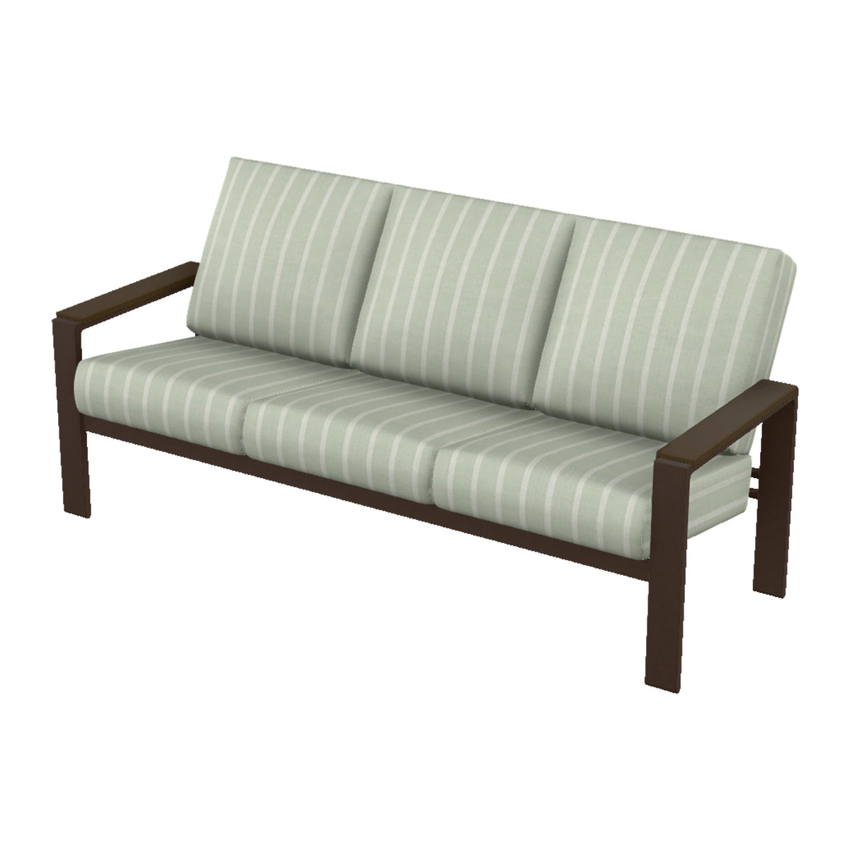 Telescope Larssen Cushion Sofa w/ Arm Accents — Kona PC / Kona Accents