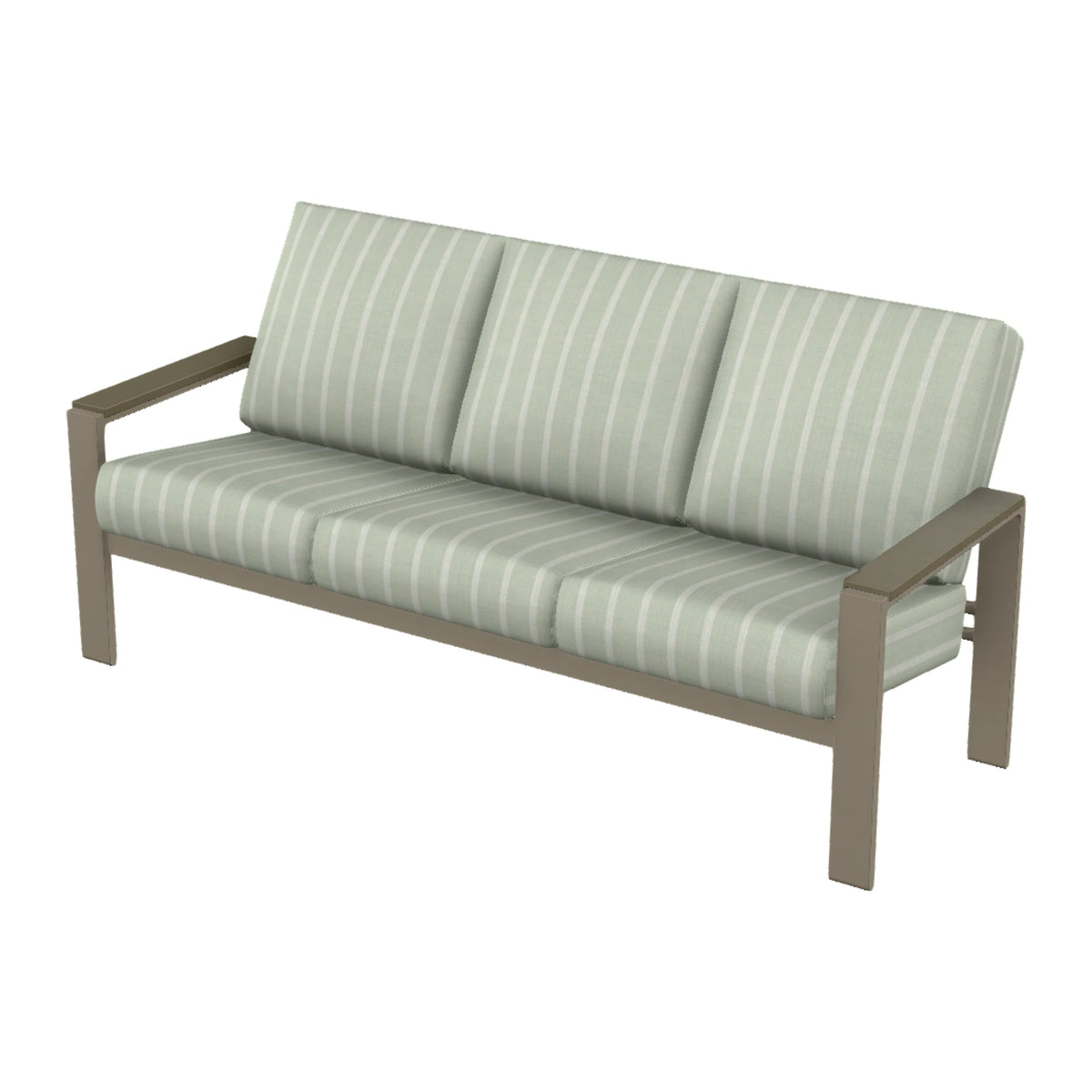 Telescope Larssen Cushion Sofa w/ Arm Accents — Storm PC / Beachwood Accents