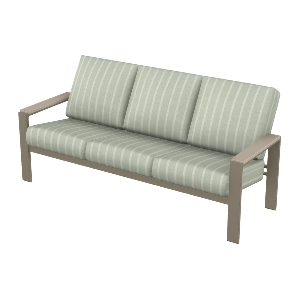 Telescope Larssen Cushion Sofa w/ Arm Accents — Storm PC / Desert Accents