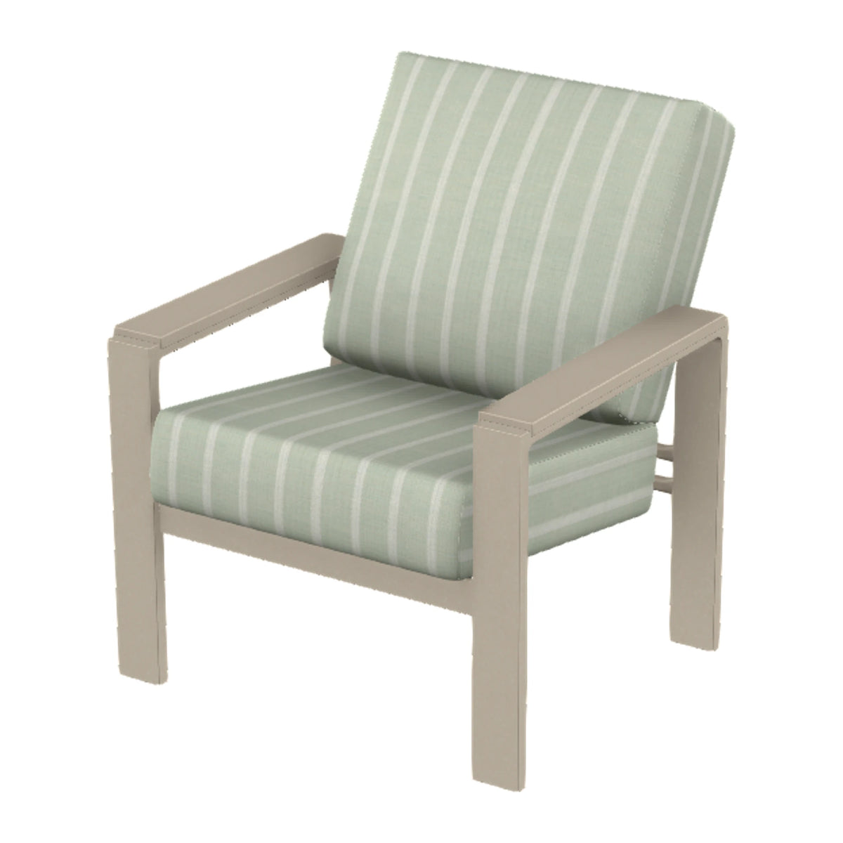 Larssen Cushion Armchair w/ Arm Accents — Desert Sand PC / Desert Accents