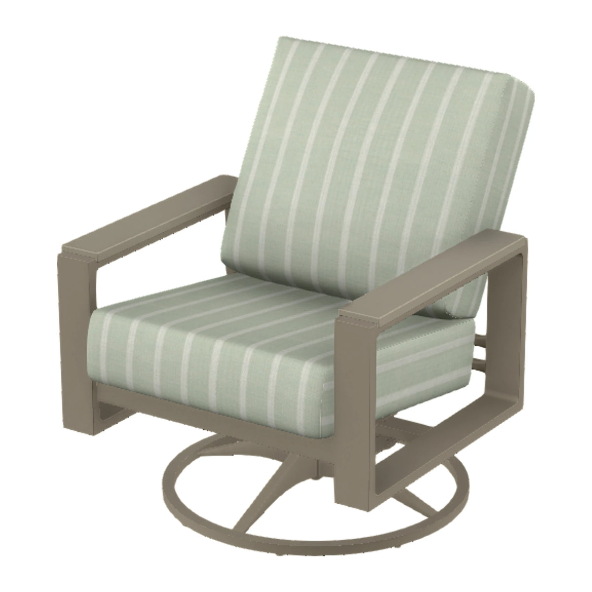 Telescope Larssen Cushion Swivel Rocker w/ Arm Accents — Storm PC / Storm Accents