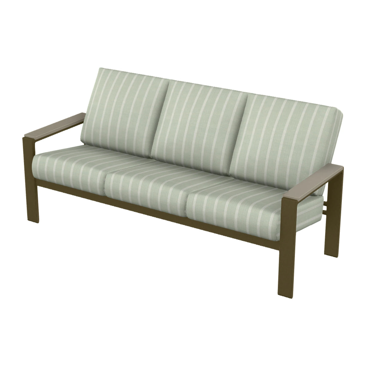 Telescope Larssen Cushion Sofa w/ Arm Accents — Beachwood PC / Storm Accents
