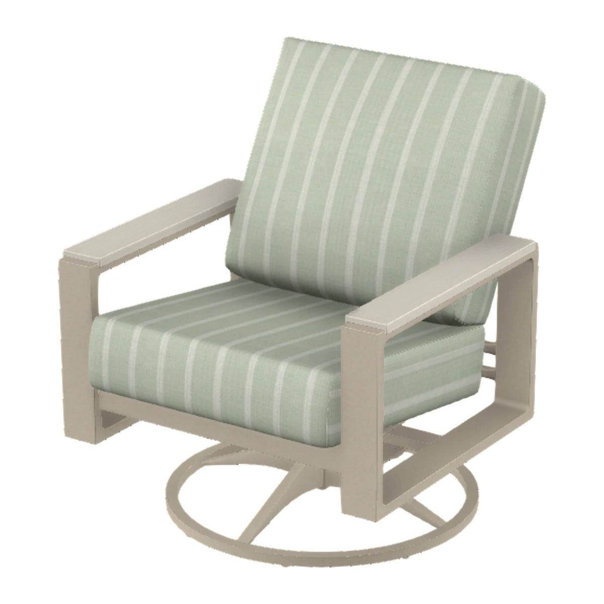 Telescope Larssen Cushion Swivel Rocker w/ Arm Accents — Desert Sand PC / Laguna Accents