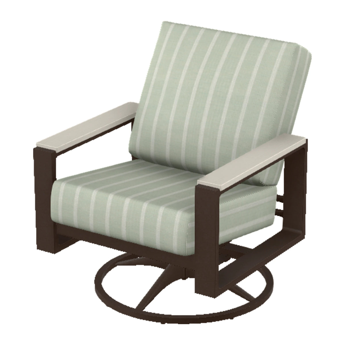 Telescope Larssen Cushion Swivel Rocker w/ Arm Accents — Kona PC / Laguna Accents