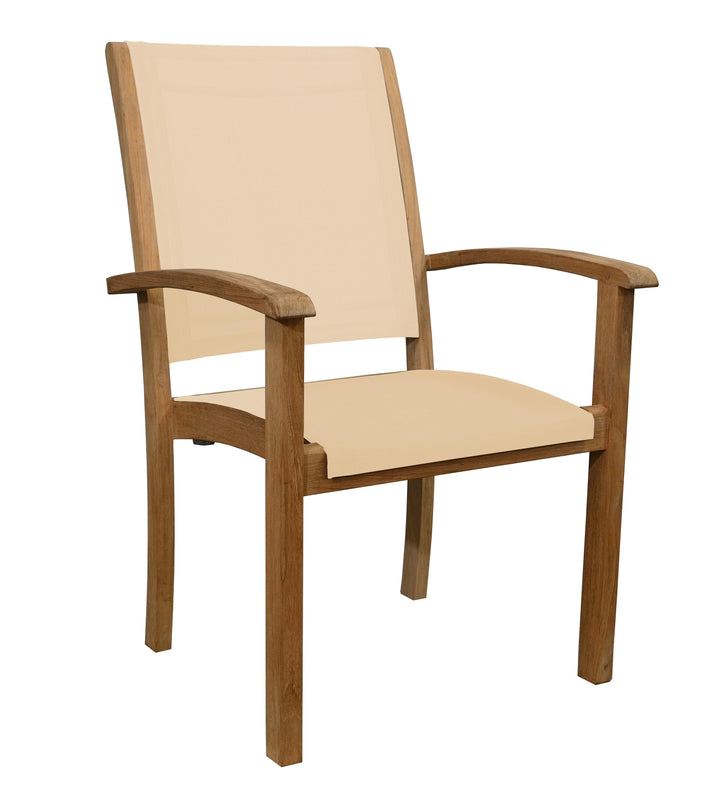 Riviera Stacking Sling Arm Chair